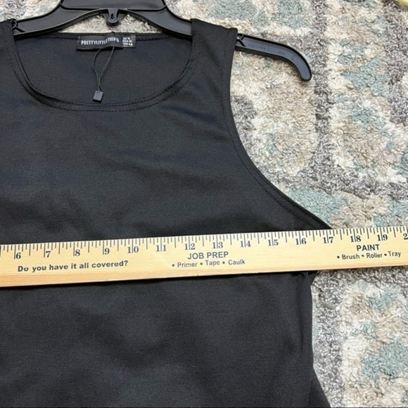 Pretty little thing womens black snap one piece bodysuit size 12 - Picture 5 of 8